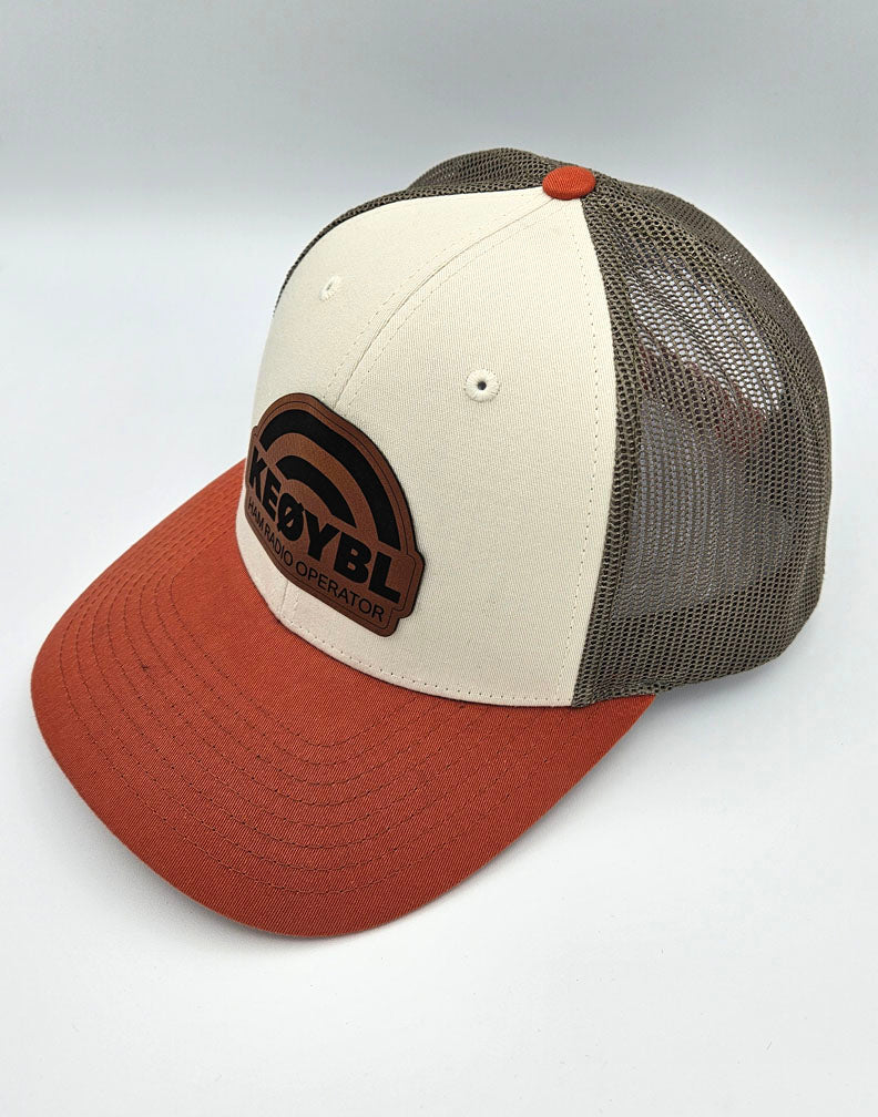 Custom Call Sign Radio Waves Trucker Cap