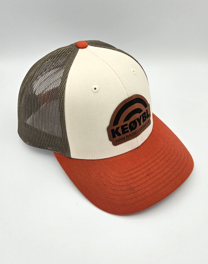 Custom Call Sign Radio Waves Trucker Cap
