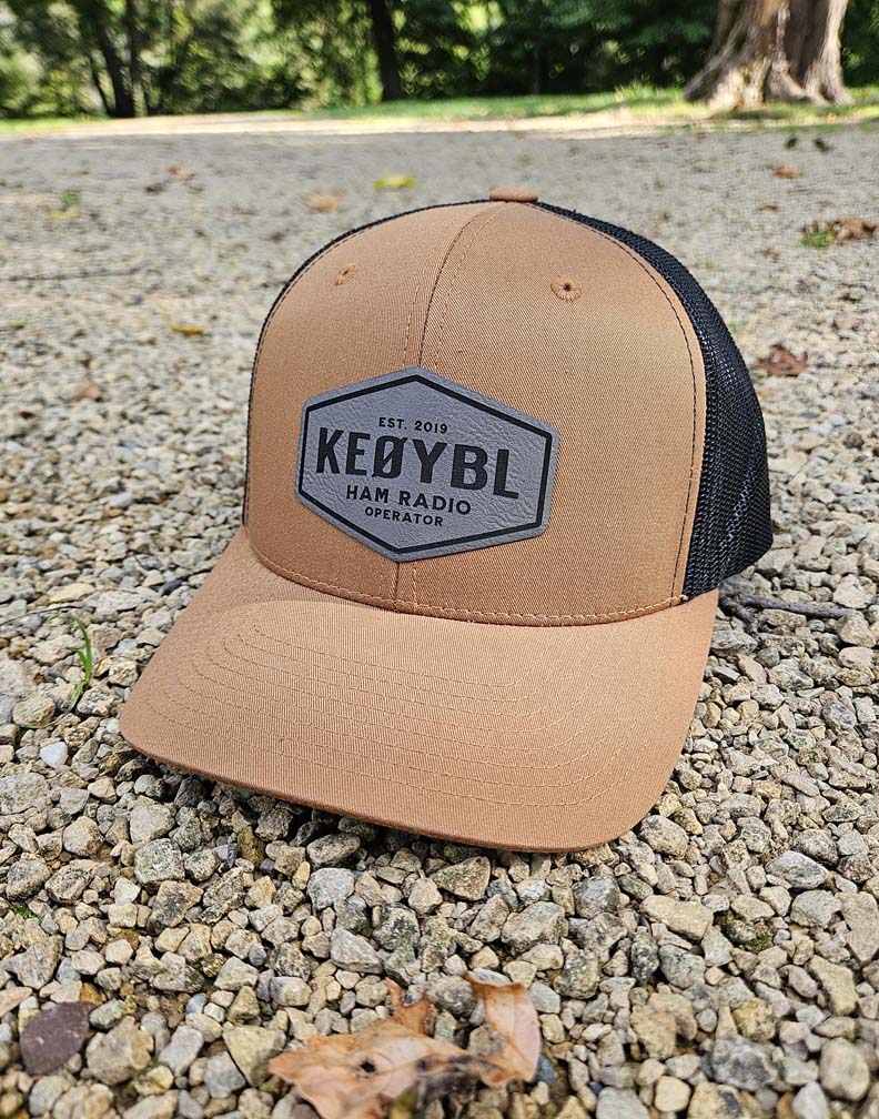 Custom Call Sign Brown Trucker Cap