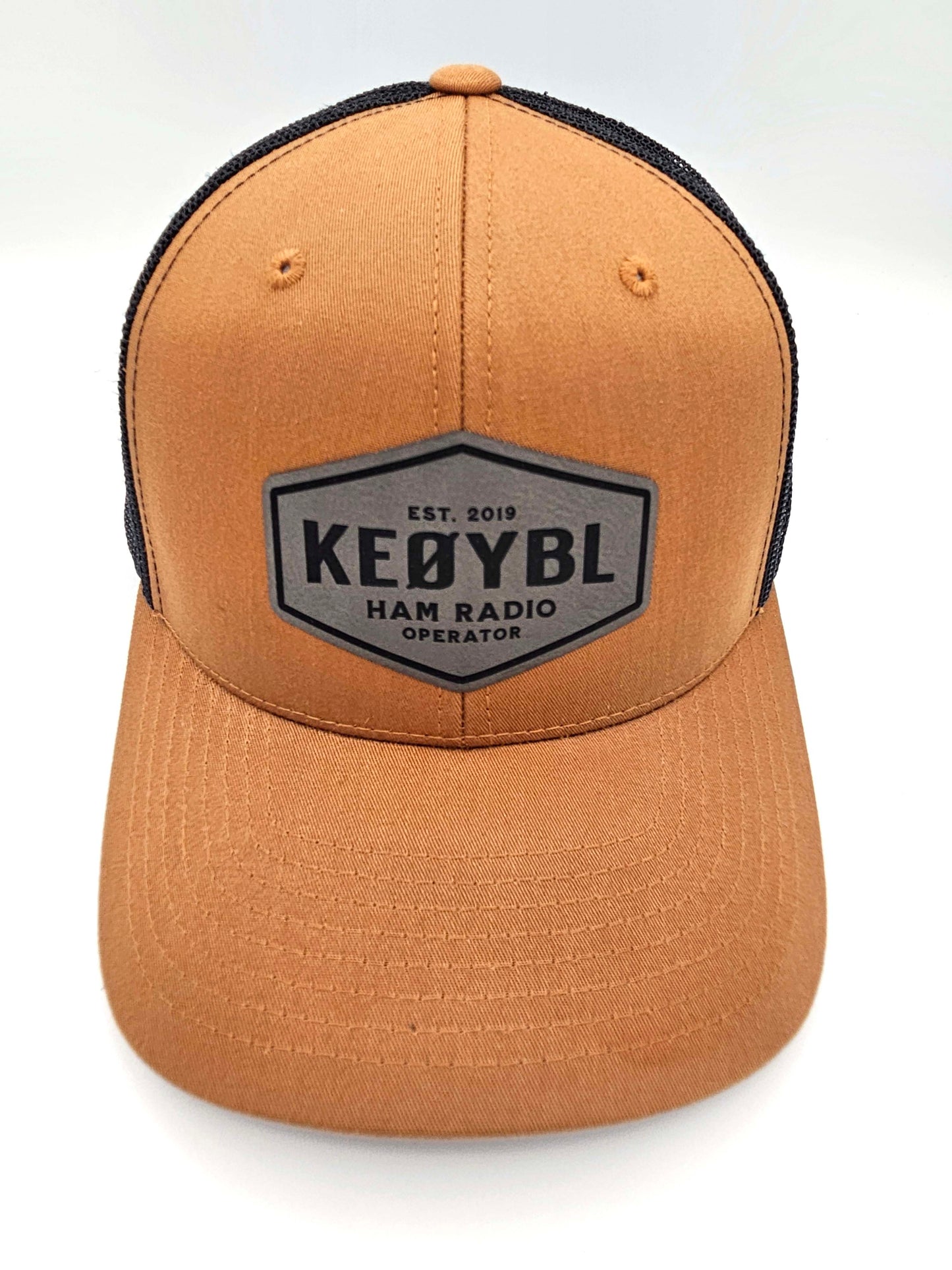 Custom Call Sign Brown Trucker Cap