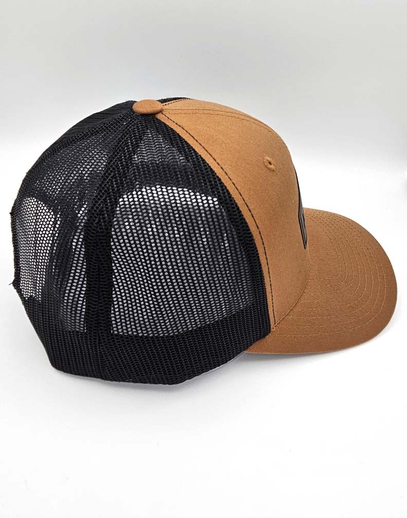 Custom Call Sign Brown Trucker Cap