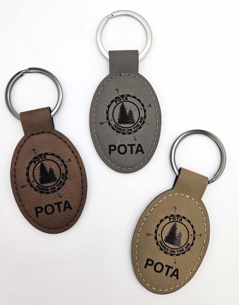 POTA Keychain for Ham Radio Enthusiasts