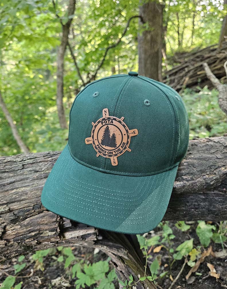 POTA Cap with Leatherette Patch (Green)