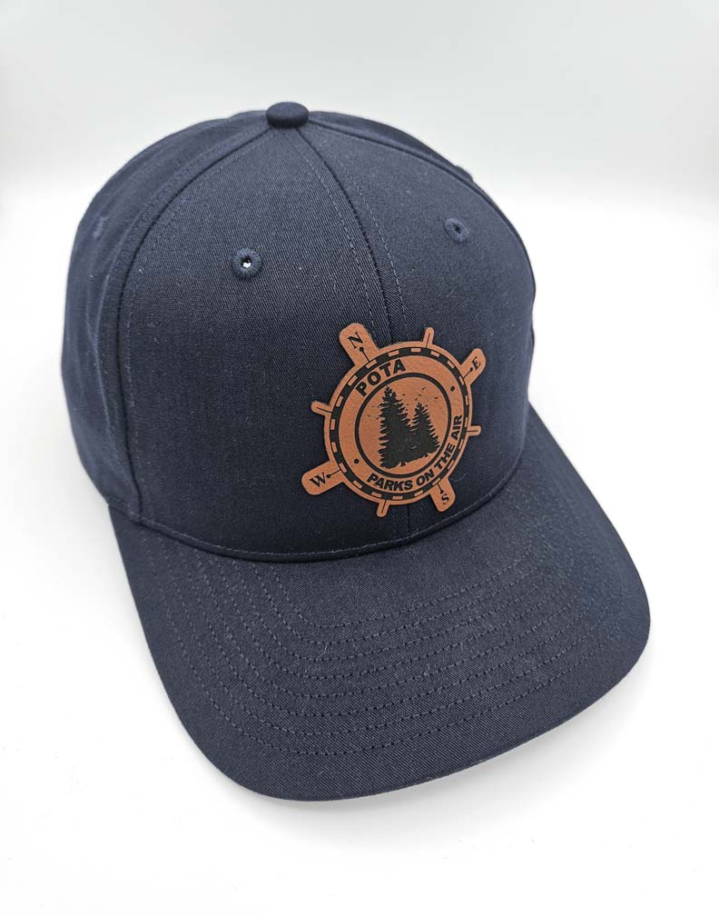 Official POTA cap with rawhide leatherette patch- dark green
