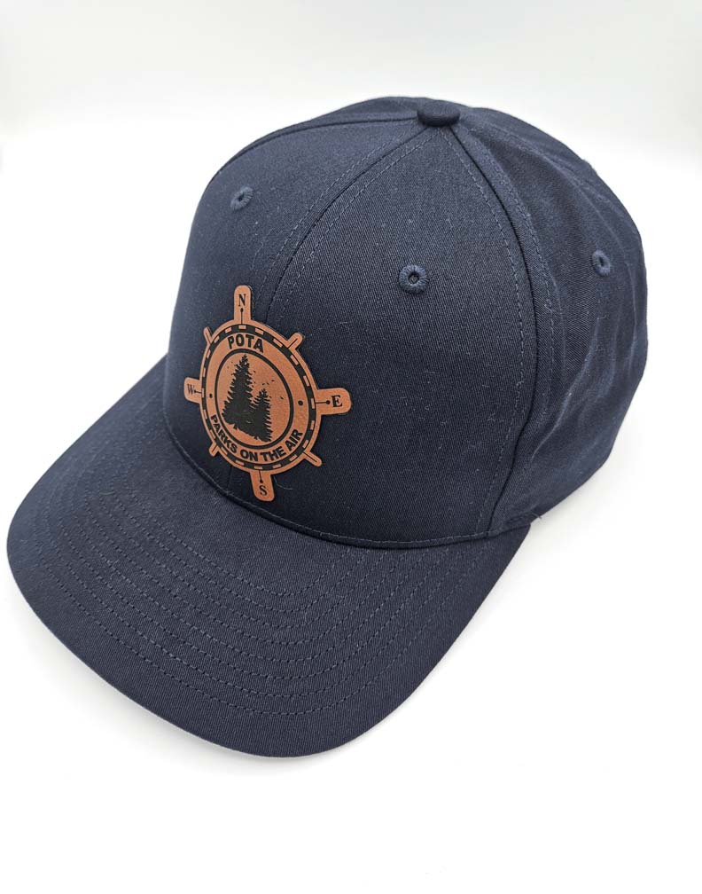 Official POTA cap with rawhide leatherette patch- dark green