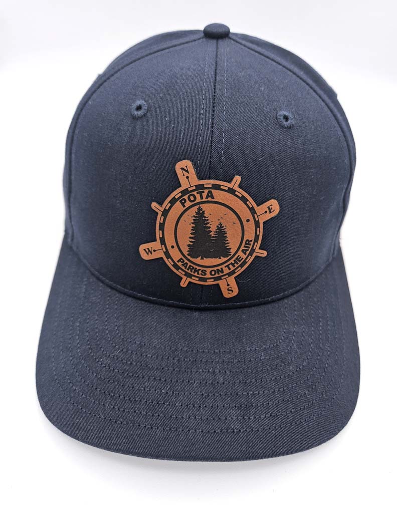 Official POTA cap with rawhide leatherette patch- dark green
