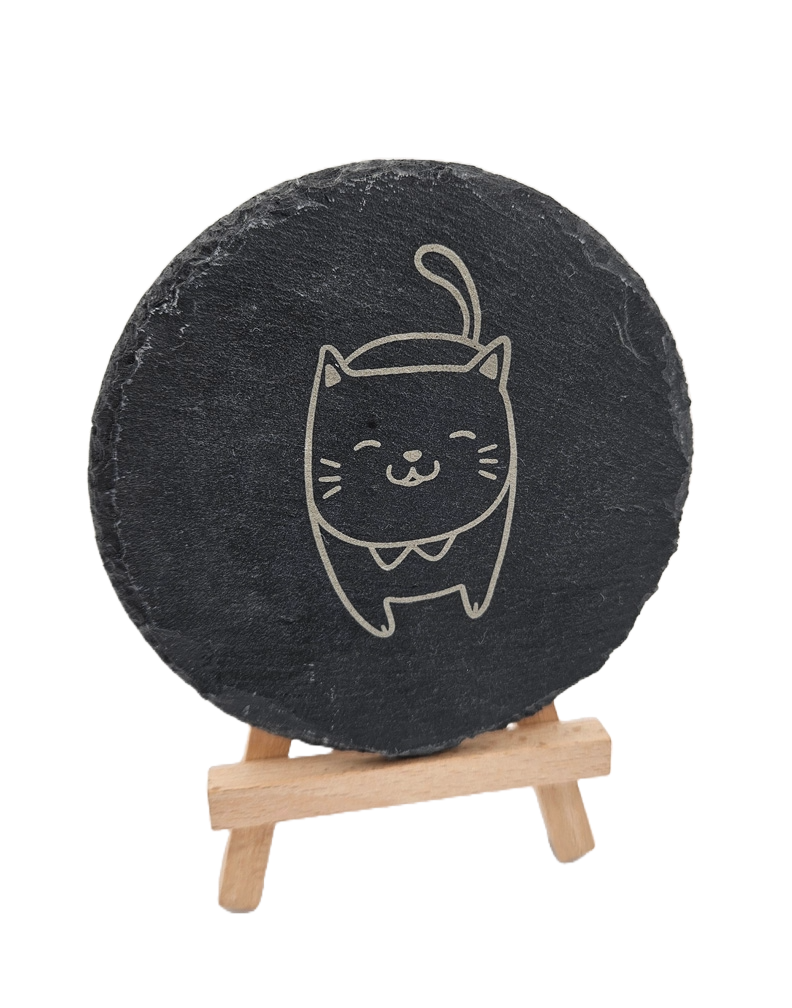 Cat Crazy Slate Coasters