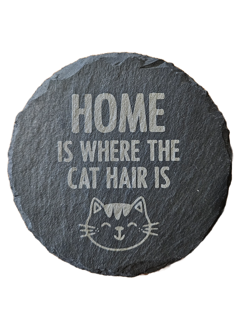 Cat Crazy Slate Coasters