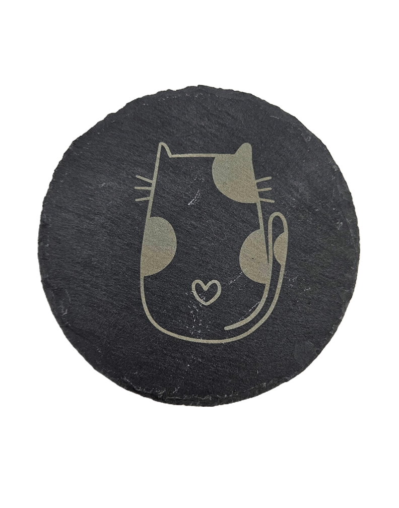 Cat Crazy Slate Coasters