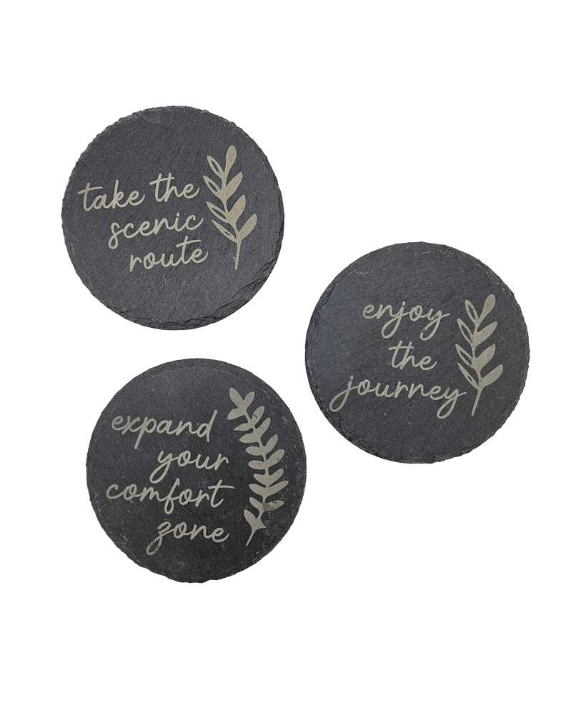 Life's Journey Slate Coasters