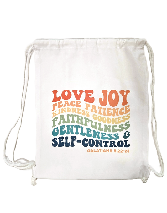 Fruit of the Spirit Drawstring Backpack