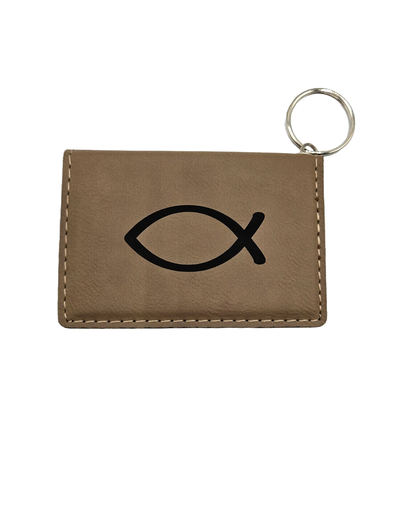 Fish Keychain ID Holder