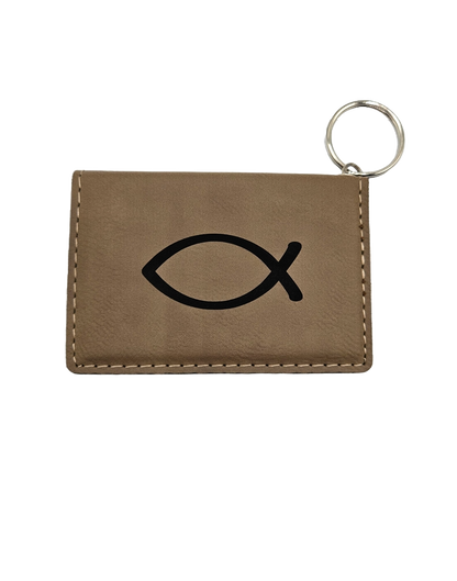 Fish Keychain ID Holder