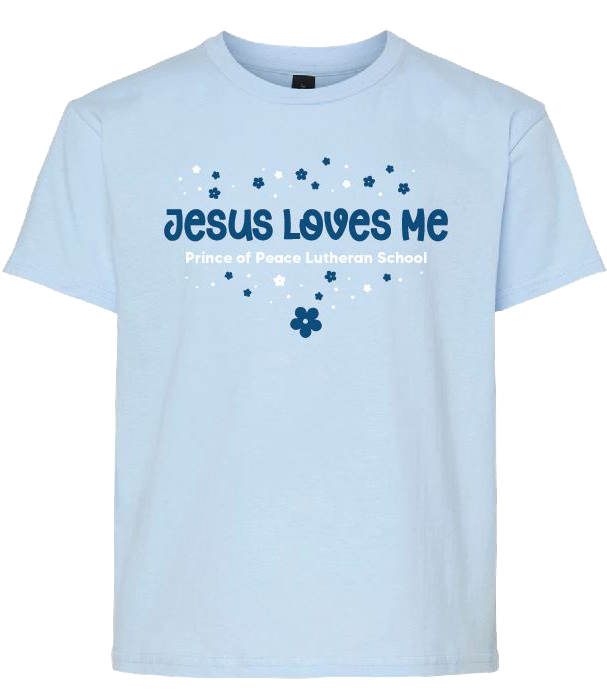 Jesus Loves Me Flower Tee