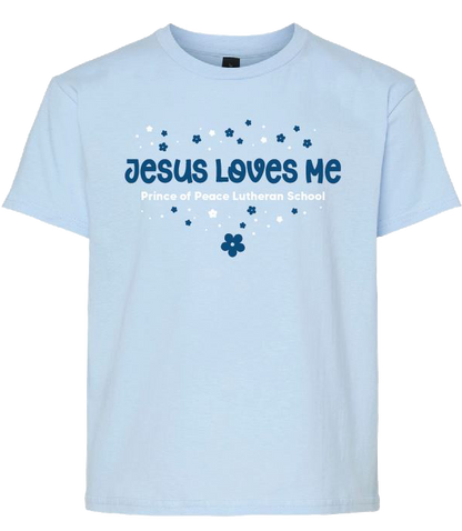 Jesus Loves Me Flower Tee