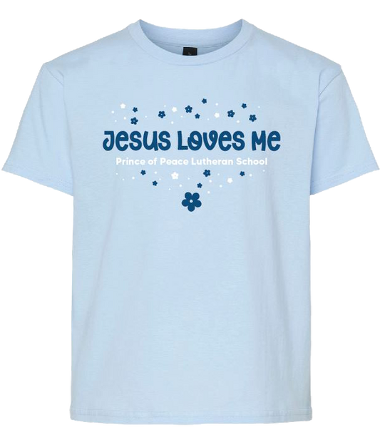 Jesus Loves Me Flower Tee