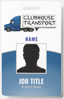 Clubhouse Transport ID Badge