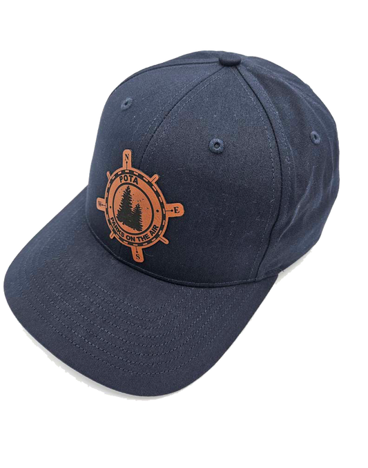 POTA Cap with Leatherette Patch (Blue)