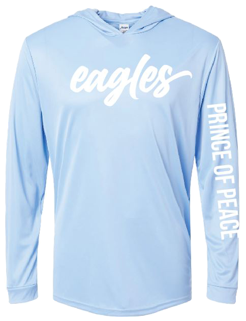 Performance Hoodie- Blue Mist (50+ UPF)