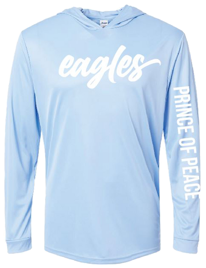 Performance Hoodie- Blue Mist (50+ UPF)