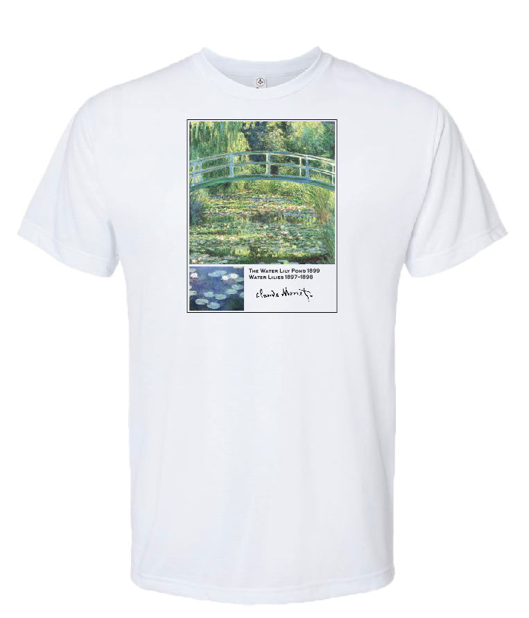 "The Water Lily Pond" by Monet T-Shirt