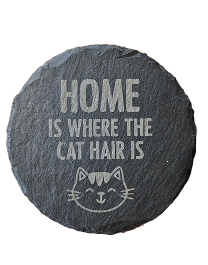 Cat Crazy Slate Coasters
