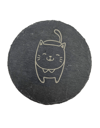 Cat Crazy Slate Coasters