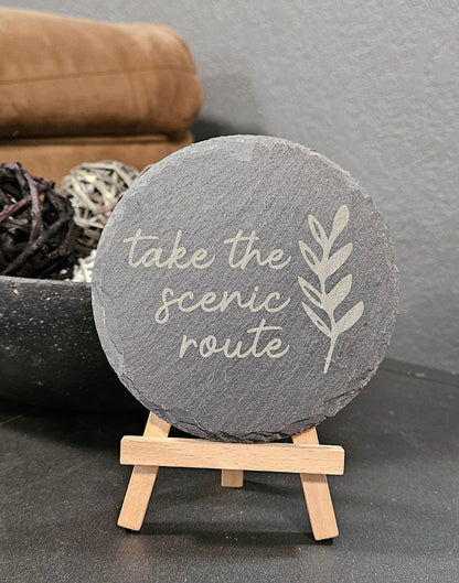 Life's Journey Slate Coasters